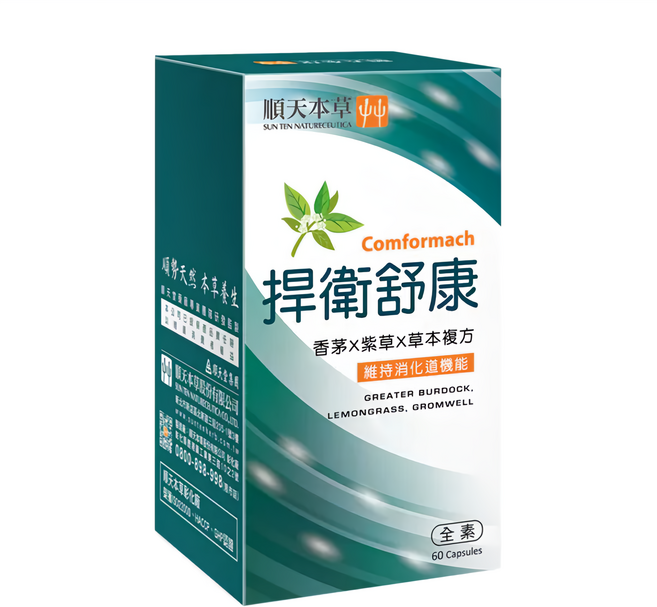 順天本草 捍衛舒康膠囊, 60顆, 0.5g, 1盒