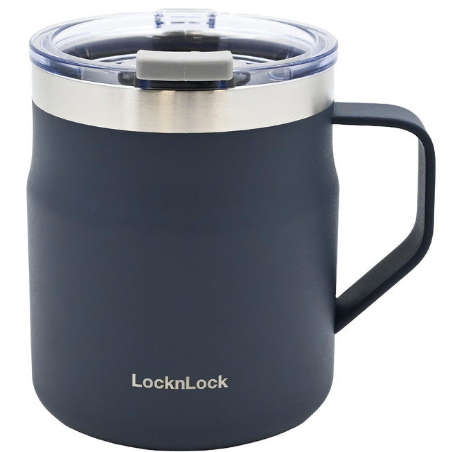 LocknLock 樂扣樂扣 都會馬克咖啡杯, 海軍藍, 355ml, 1個