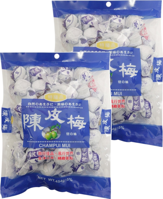 嘉禾食品 陳皮梅, 454g, 2袋