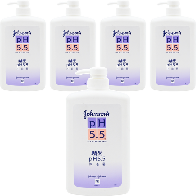 Johnson's 嬌生 PH5.5 沐浴乳, 1L, 5瓶
