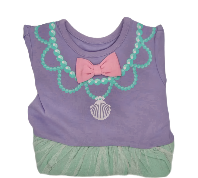 兒童純棉變裝公主裙 海洋公主