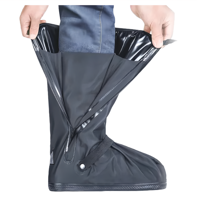 YSMEISI 玉山美斯 高筒防水雨鞋套 L(27.5cm), 黑色, 1雙