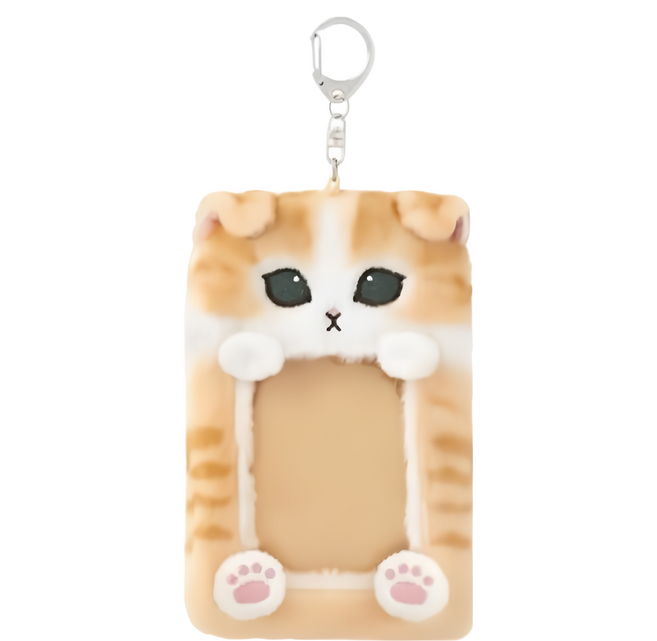 mofusand 貓福珊迪 可愛毛絨門禁卡包吊飾鑰匙圈 MF027 60g