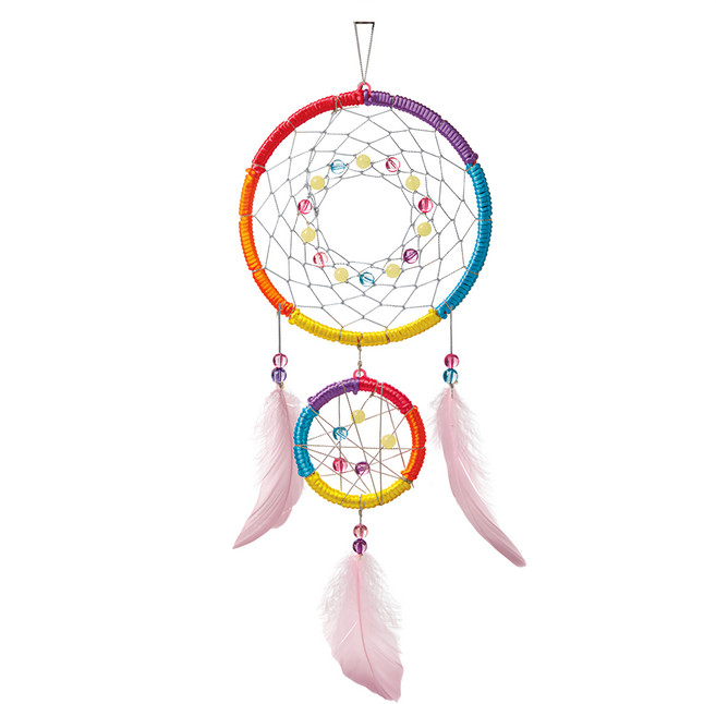 4M KidzMakeR 工藝創作：炫彩捕夢網, 多色, 1盒