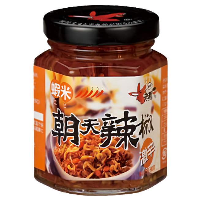 老騾子 蝦米朝天辣椒, 105g, 1罐