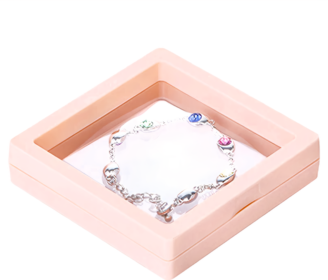 防氧化薄膜收納盒 Set 8 7x7cm 首飾收納盒 – 小款, 粉色, 1組