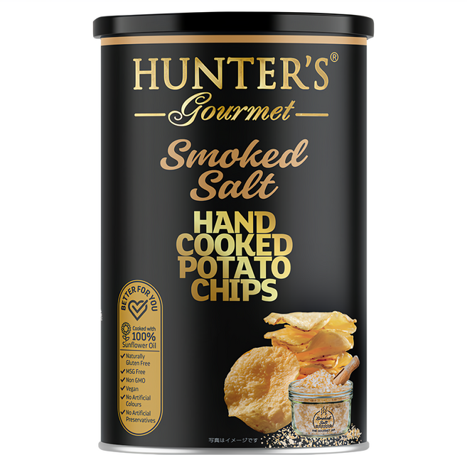 HUNTER'S gourmet 手工洋芋片 煙燻鹽味, 150g, 1罐