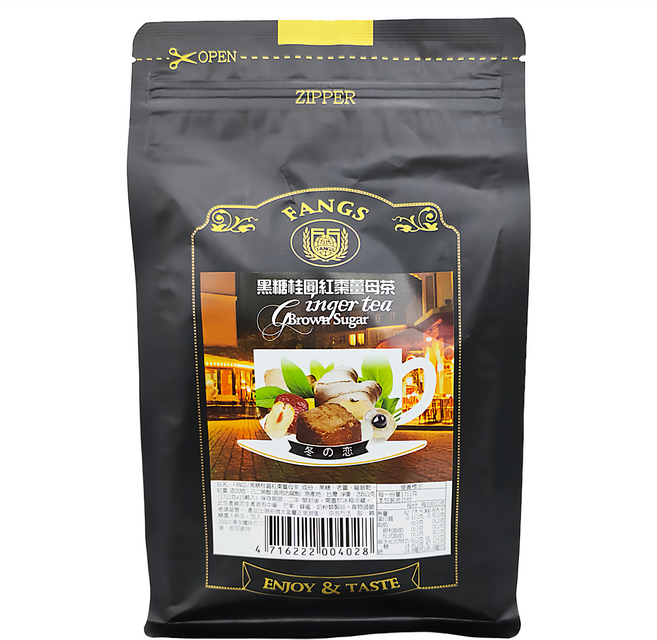 FANGS 方氏 黑糖桂圓紅棗薑母茶, 17g, 15顆, 1包