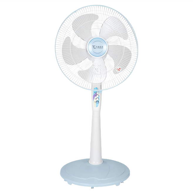 東銘家電 5-Blade 立扇 白色 3 Speed Adjustable Height Oscillating Head AC Motor 16-Inch TM-1617