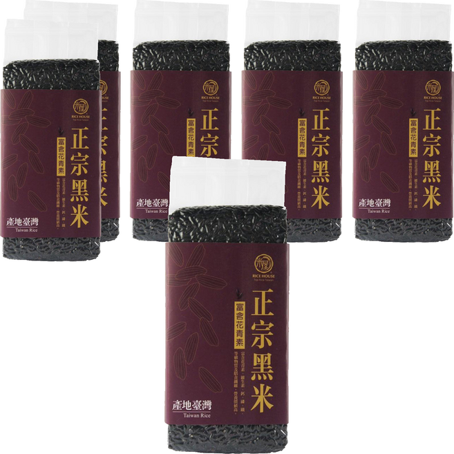 RICE HOUSE 米屋 正宗黑米, 600g, 6包