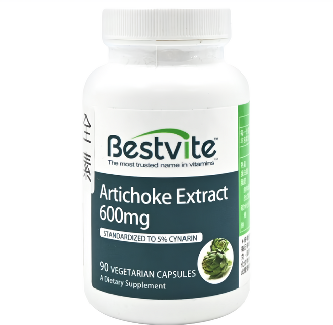Bestvite 朝鮮薊萃取膠囊 600mg, 90顆, 0.7g, 1罐