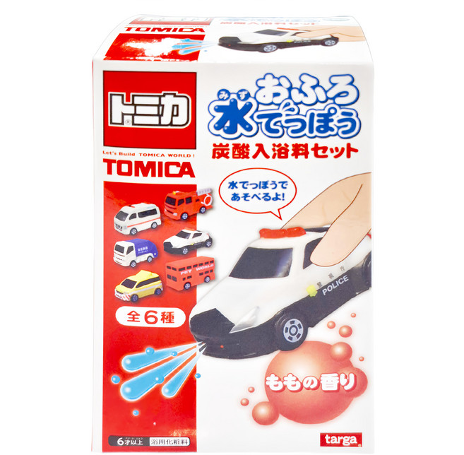 targa TOMICA 特種車輛沐浴球, 水槍小汽車, 1盒