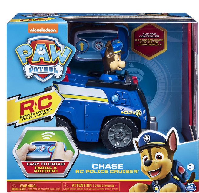 PAW PATROL 汪汪隊立大功 遙控車, 阿奇遙控巡邏警車 藍色, 1盒