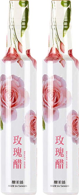 釀美舖 玫瑰醋 100%粉玫瑰釀造, 250ml, 2瓶