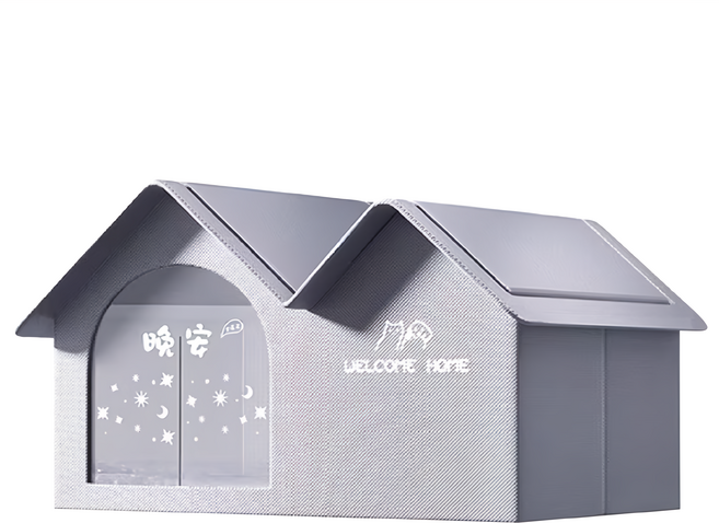 skylife 寵物空調屋 + 冰袋 x 10個 + 吸水袋 x 2個, 灰色, 1組