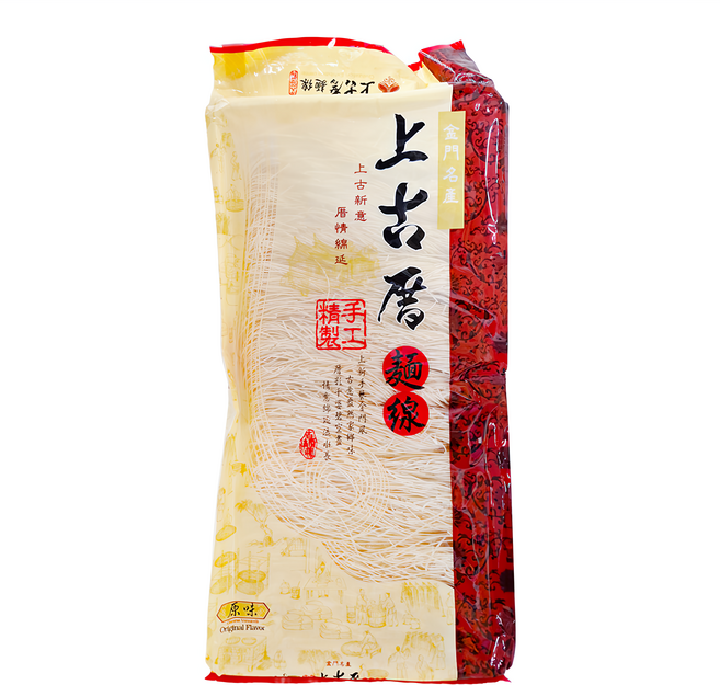 聖祖食品 上古厝 原味麵線 金門名產 精選好麵, 400g, 1包