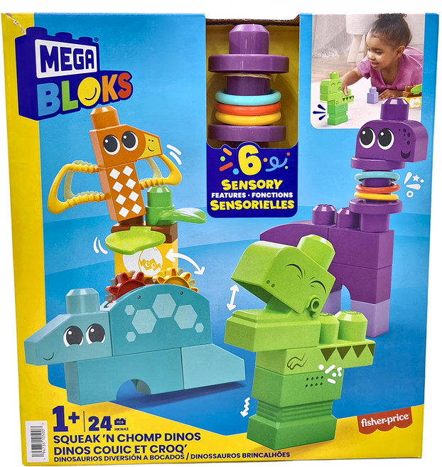 MEGA BRANDS 美高積木 小恐龍 1歲以上, 多色, 1盒
