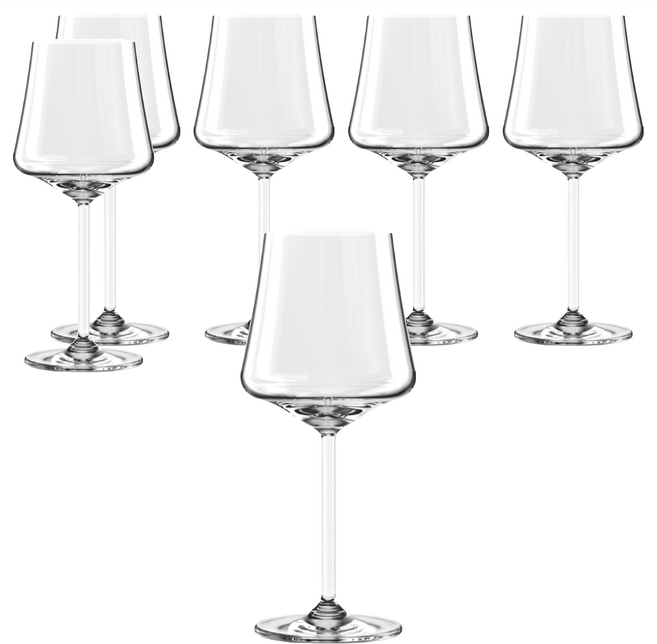 Ocean Glass Allure 紅白酒杯 435ml 透明, 6個