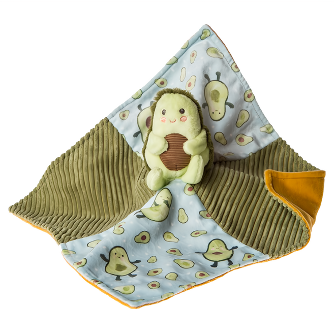 mary meyer 蜜兒 柔軟安撫巾, 酪梨QQ, 1條