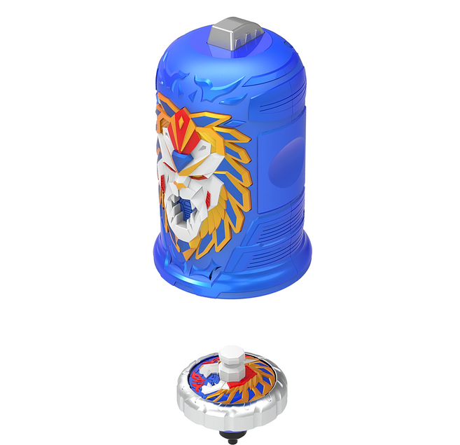 LDCX 靈動創想 魔幻陀螺6 蒼炎雄獅, 1盒, 蒼炎雄獅 藍色