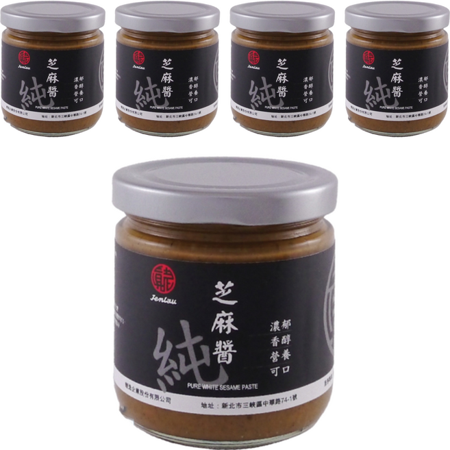 真老 純白芝麻醬, 200g, 5罐
