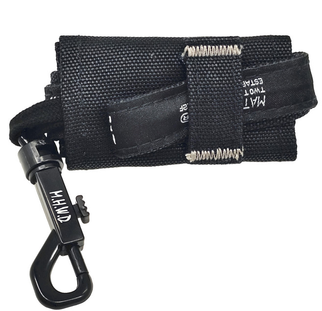 matchwood 掛勾式摺疊杯套 MHWDAS014SEBK, 電繡黑, 1個