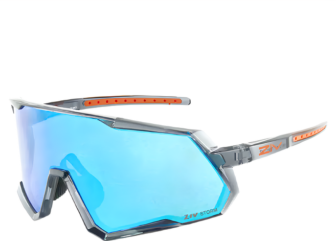 ZIV ARES 運動太陽眼鏡 178 亮透明灰 男女通用款 戶外運動跑步騎行登山適用 有效阻擋紫外線, 1個