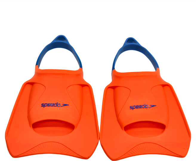 Speedo Fitness Fin 成人訓練蛙鞋 橘紅, 1雙