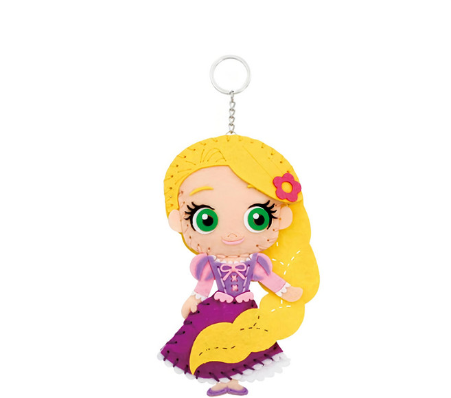 Rapunzel 長髮公主樂佩 DIY鎖圈, 紫色, 1個