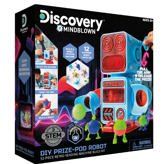 Discovery MINDBLOWN DIY機器人販賣機 8歲以上, 1盒