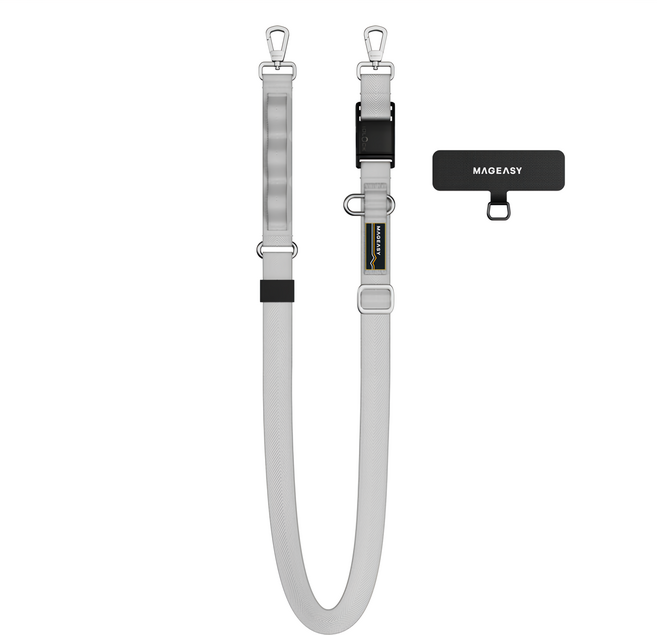 MAGEASY Fidlock Dual Utility Strap 機能快扣掛繩 SWPGSFDU20-SI 20mm, 璀璨銀, 1個