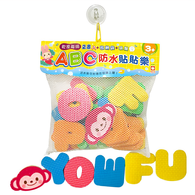 幼福 ABC防水貼貼樂, 多色, 1組