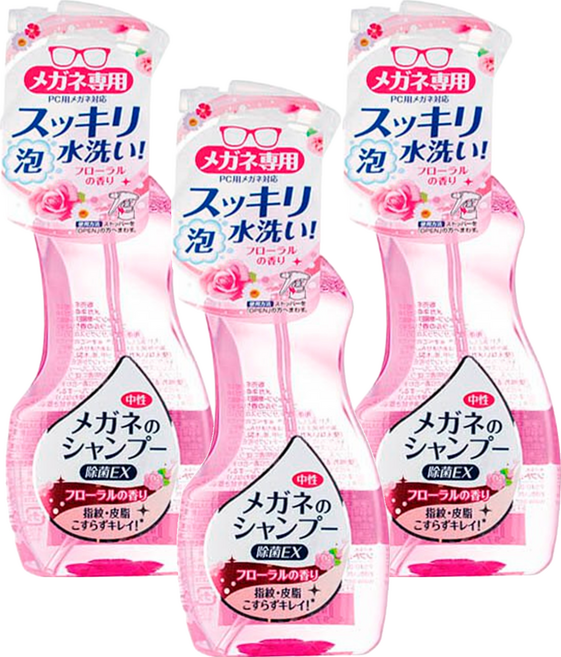 SOFT99 眼鏡清潔噴霧, 無色, 3瓶