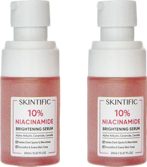 SKINTIFIC 10% 菸鹼醯胺亮白精華液, 20ml, 2瓶