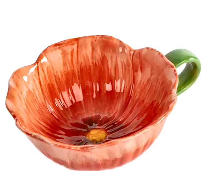 瑞典 BYON Poppy 罌粟花朵杯, 紅色, 1個
