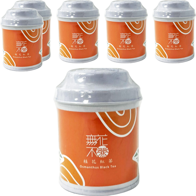 無藏茗茶 桂花紅茶 三角茶包 小茶罐, 3.2g, 3入, 6罐