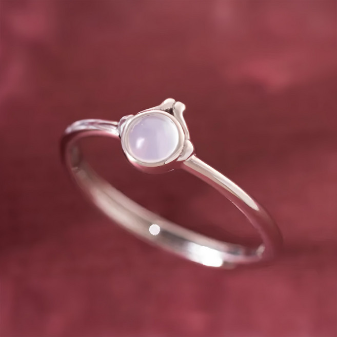 MARIGOLD 美爾朵 轉運時刻12生肖轉運白玉髓925純銀戒指 直徑約1.8cm (可微調)