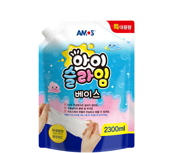 AMOS 阿摩司 史萊姆原料 2.3L, 多色, 1包