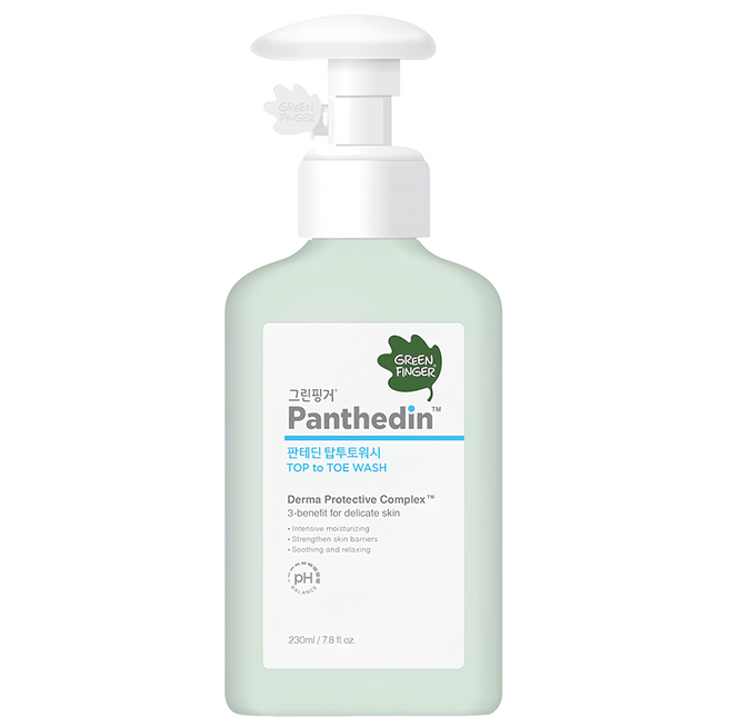 GREEN FINGER 綠手指 Panthedin 全身沐浴乳 TOP TO TOE WASH Derma Protective Complex, 230ml, 1瓶