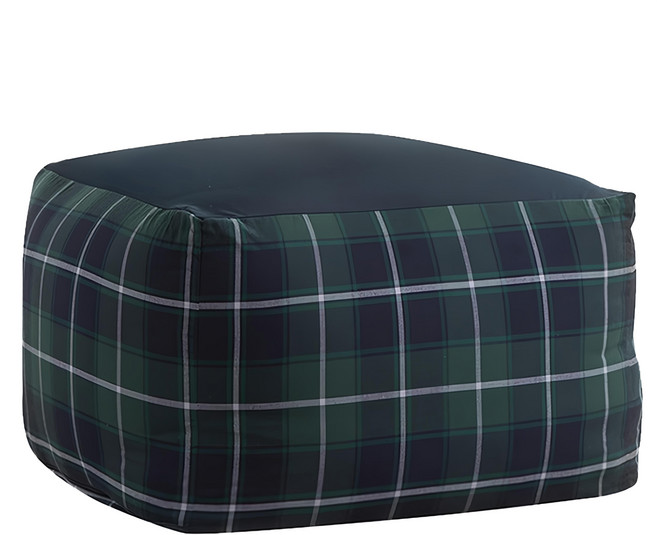 葉子小舖 台灣公司貨 懶骨頭/沙發/懶人沙發/單人沙發/沙發 極細顆粒 主體 + 套子, 綠格紋, 1件