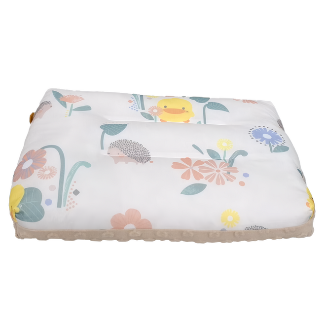 PiYOPiYO 黃色小鴨 涼感逗趣枕, 奶茶色