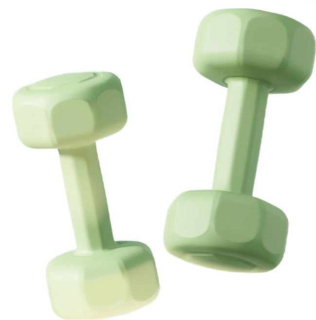 HOME GYM CLUB 居家健身 馬卡龍塑身啞鈴 2kg 2個, 綠色, 單一商品