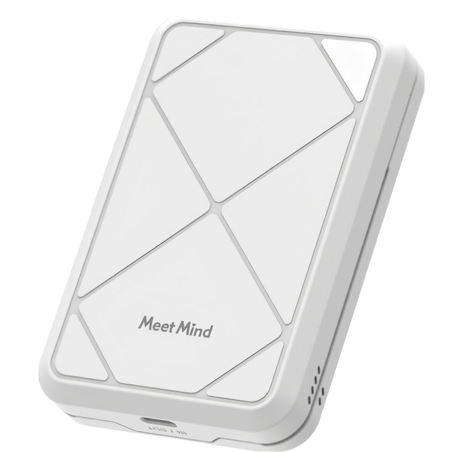 Meet Mind Qi2 27W溫控磁吸行動電源, MPP03-10K, 白色