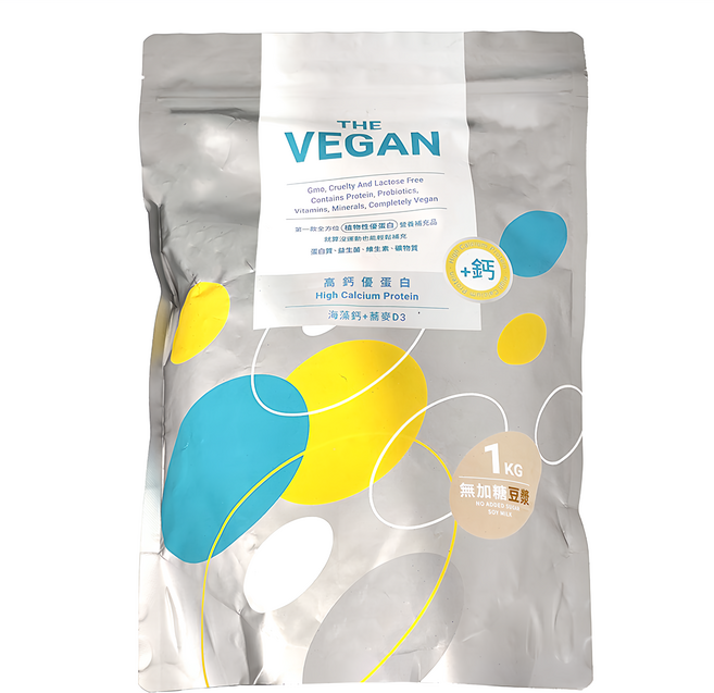 THE VEGAN 樂維根 植物性優蛋白 無加糖豆漿口味, 1kg, 1包