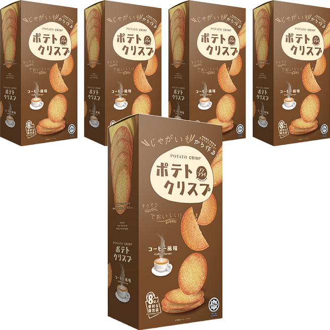 Win2 日本版 馬鈴薯脆餅 咖啡味, 160g, 5盒