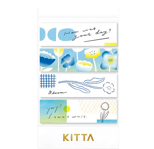 KING JIM HITOTOKI KITTA 隨身攜帶和紙膠帶, 東出桂奈設計款 信息2, 1組