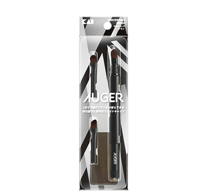KAI 貝印 AUGER 兩用彈蓋眼眉刷, HC-2312, 1支
