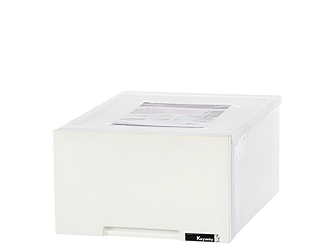 KEYWAY 聯府 抽屜整理箱 平板 30L, 白色, 1個