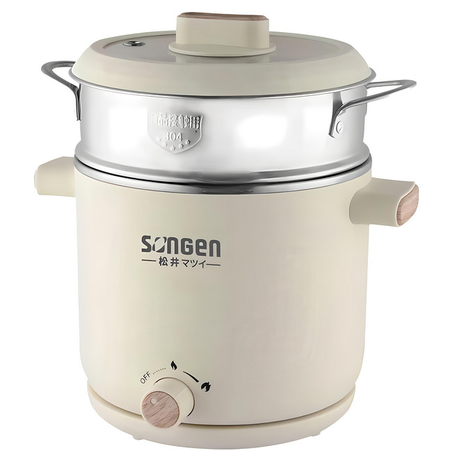 SONGEN 松井 日系美廚蒸煮兩用美食料理鍋 1.8L容量, SG-D726