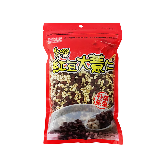 CHI-SHENG 耆盛食品 紅豆大薏仁, 500g, 1包